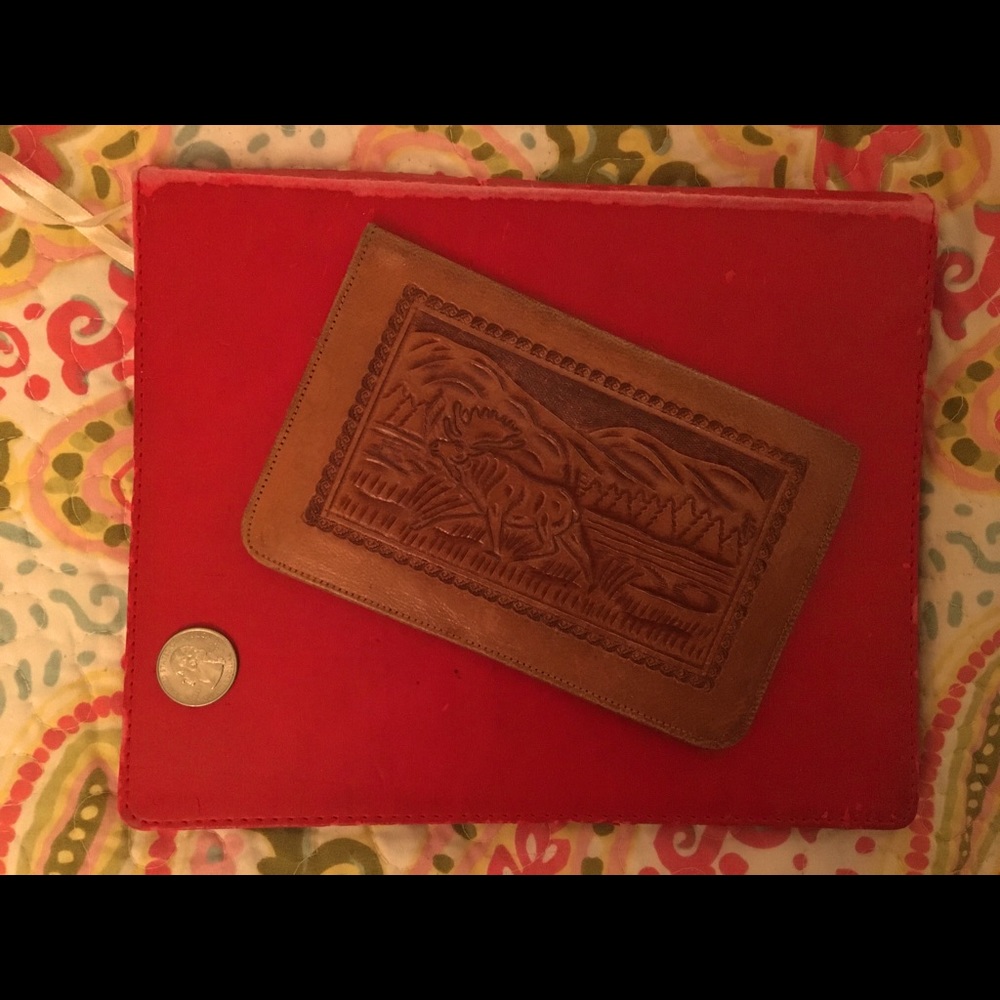 Vintage Olvera Mexican Tooled Leather Wallet!